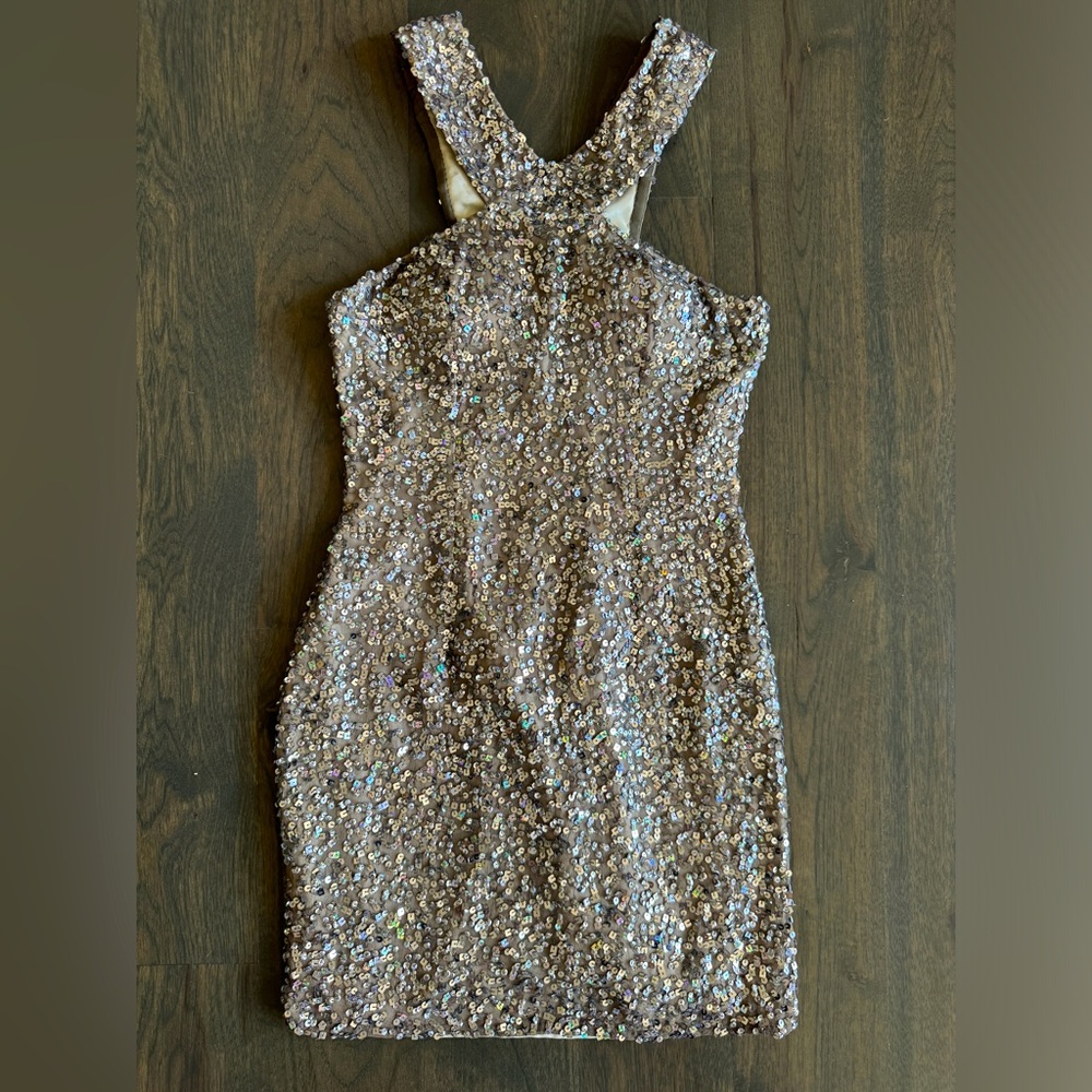 Scala Sequin Mini Dress - image 1